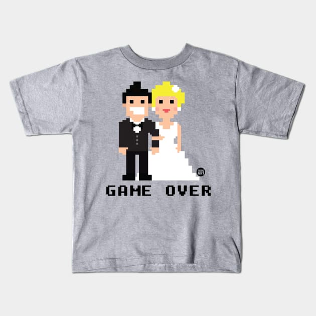 GAME OVER Kids T-Shirt by toddgoldmanart